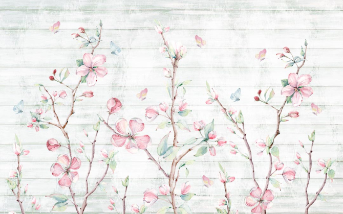 Фотообои Цветение яблони