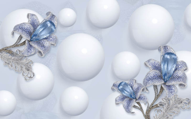 Фотошпалери 3Д квіти