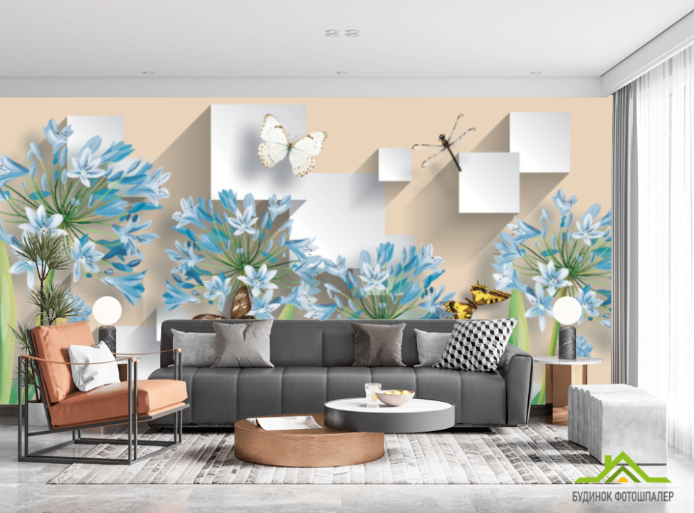 выбрать Фотошпалери 3Д Квіти Фотошпалери квіти 3d на стіну