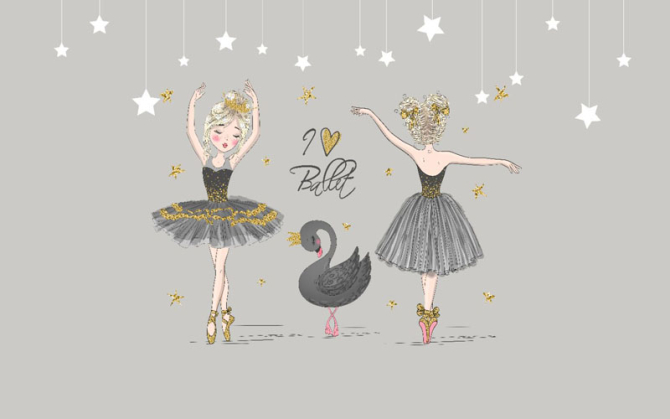 Фотошпалери балерини для кидати дівчинки