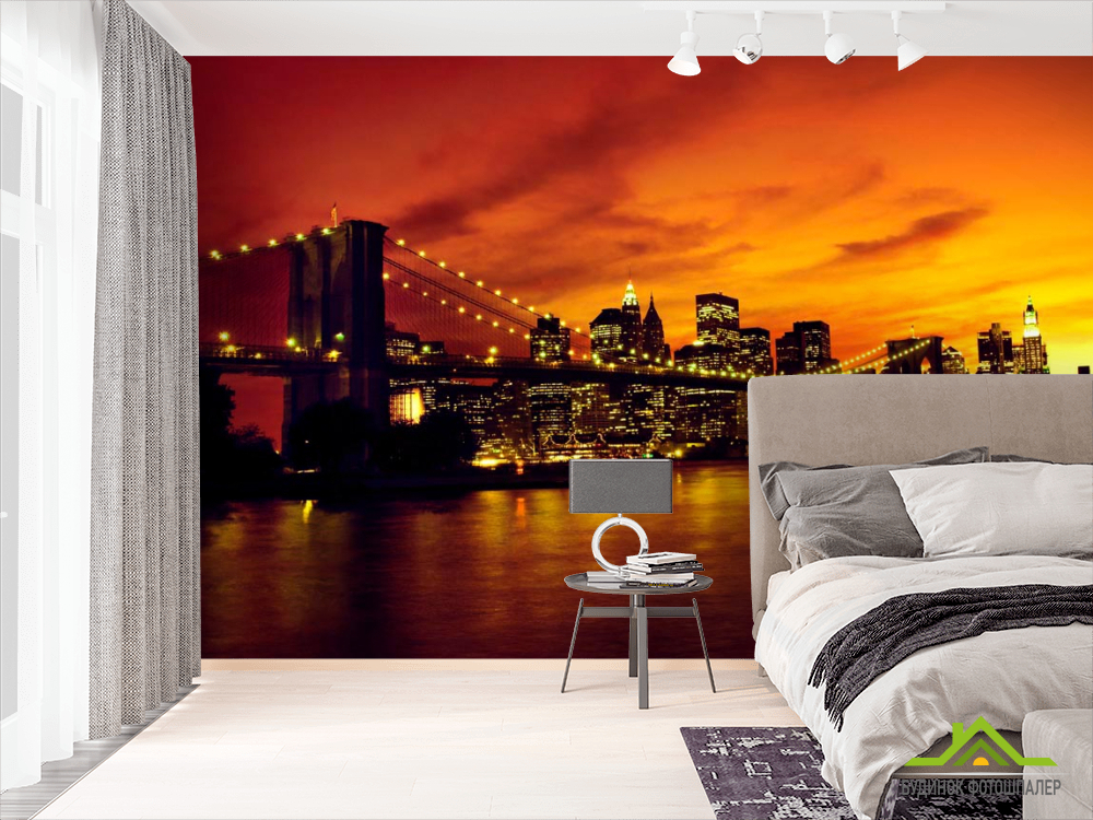 Фотошпалери Зачарований нічний міст