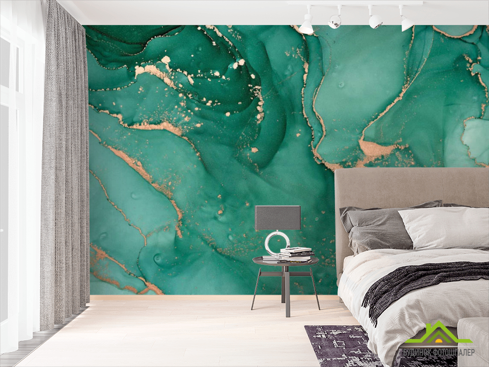 Фотошпалери Бірюзовий флюїд