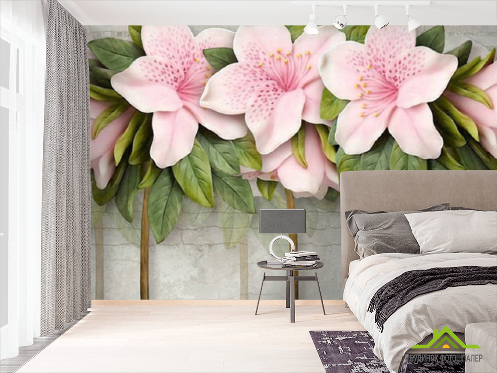 Фотошпалери Рожеві квіти