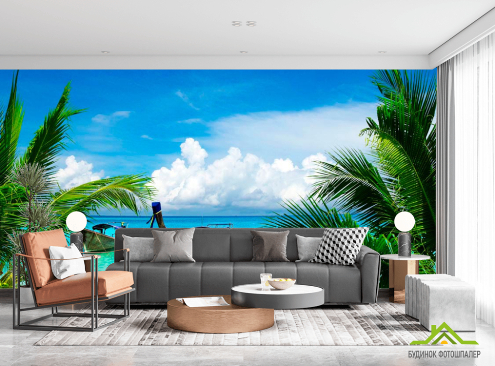 выбрать Фотообои Мальдивские лодки Фотообои мальдивы на стену