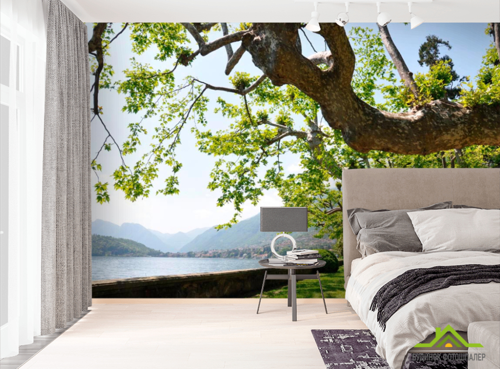 выбрать Фотошпалери Набережна, дерева Фотошпалери Природа на стіну