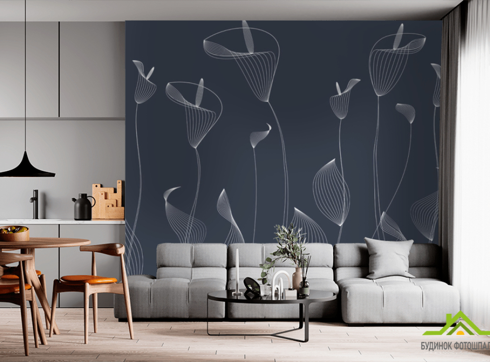 выбрать Фотообои векторные узоры Фотообои простые линии на стену