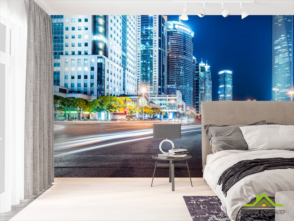 Фотошпалери дорога у великому місті