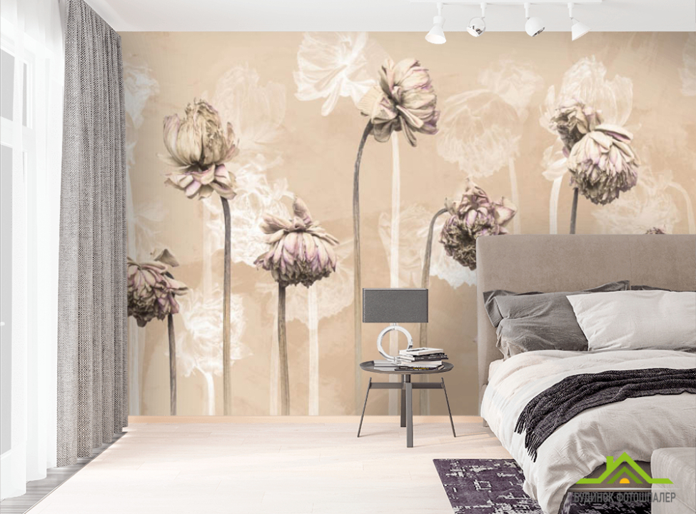 выбрать Фотошпалери мінімалістичні квіти Фотошпалери Квіти на стіну