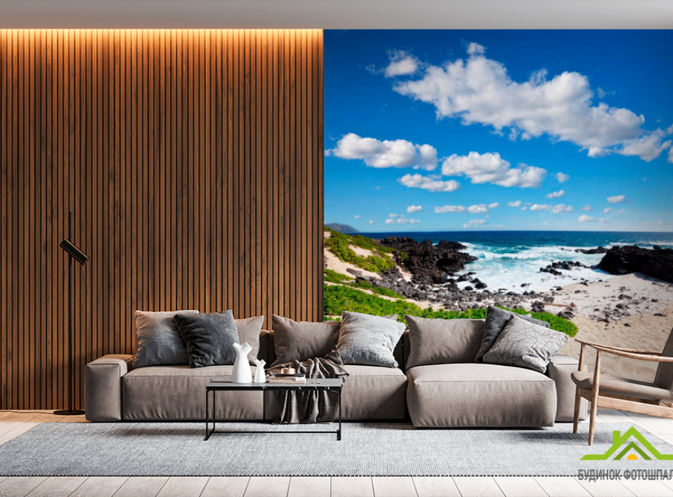 выбрать Фотошпалери Пустельний морський пляж Фотошпалери Море на стіну