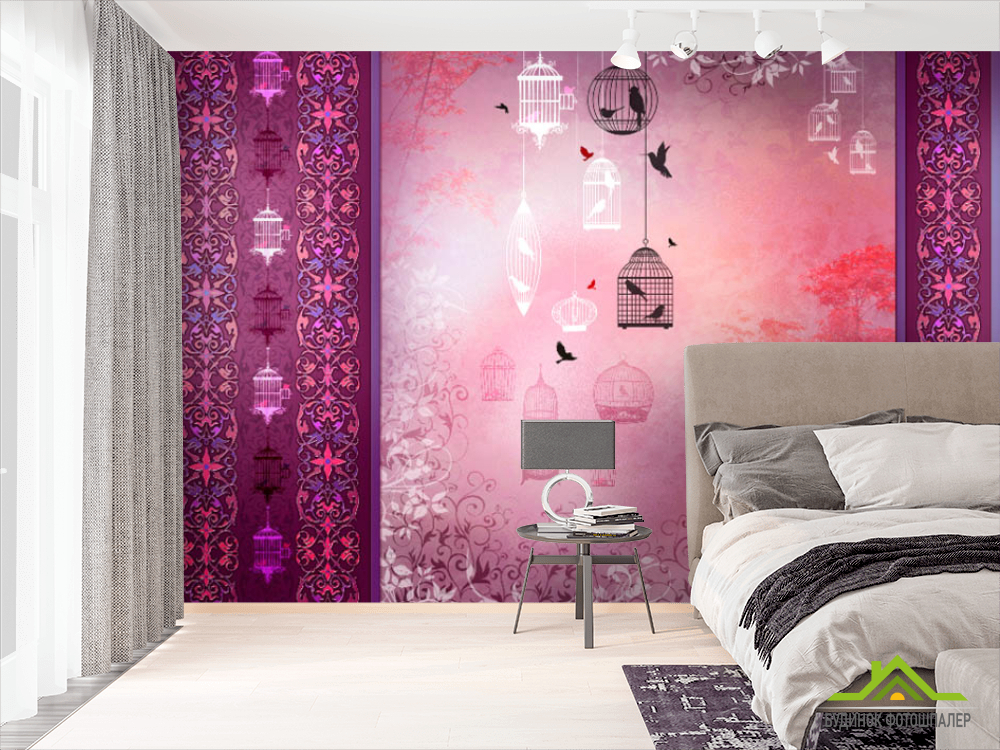 Фотообои Птицы в клетке