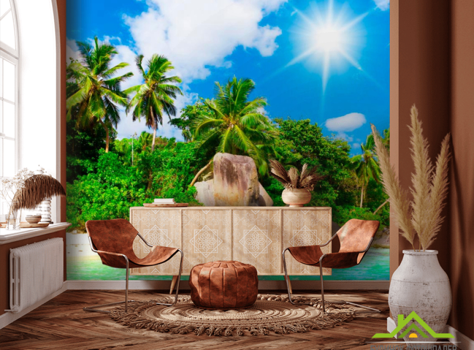 выбрать Фотошпалери На острові опівдні Фотошпалери Море на стіну