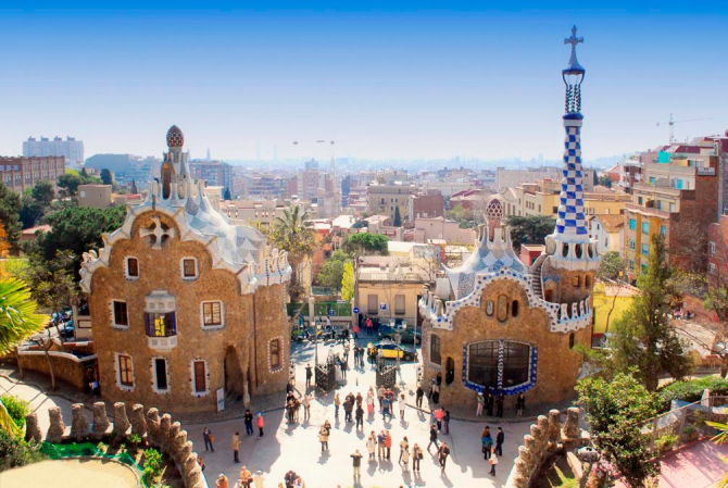 Фотообои Город в Барселоне