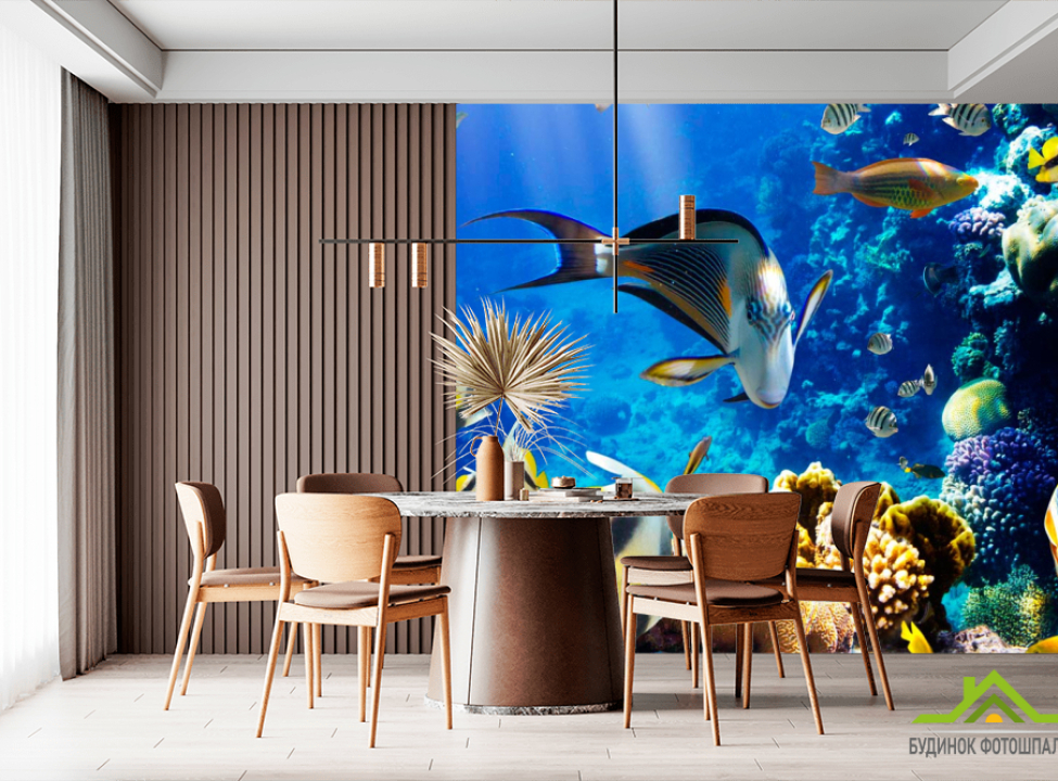 выбрать Фотошпалери Косяк риб Фотошпалери Риби і море на стіну