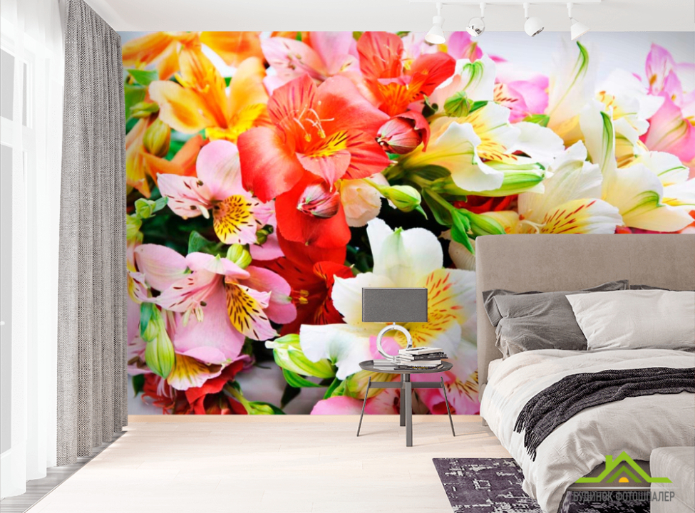 выбрать Фотообои Цветник Фотообои Цветы на стену
