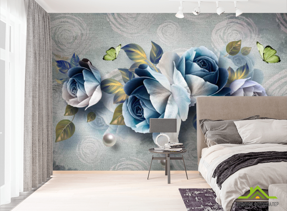 выбрать Фотошпалери Сині квіти Фотошпалери Квіти на стіну