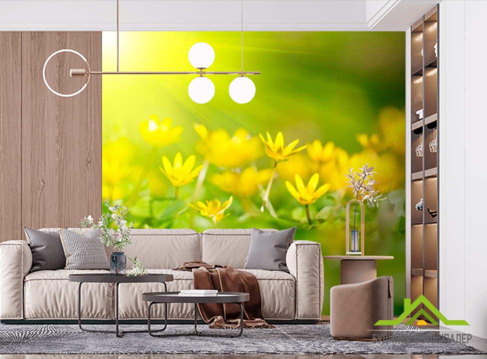 выбрать Фотообои Пролиски желтые Фотообои Подснежники на стену