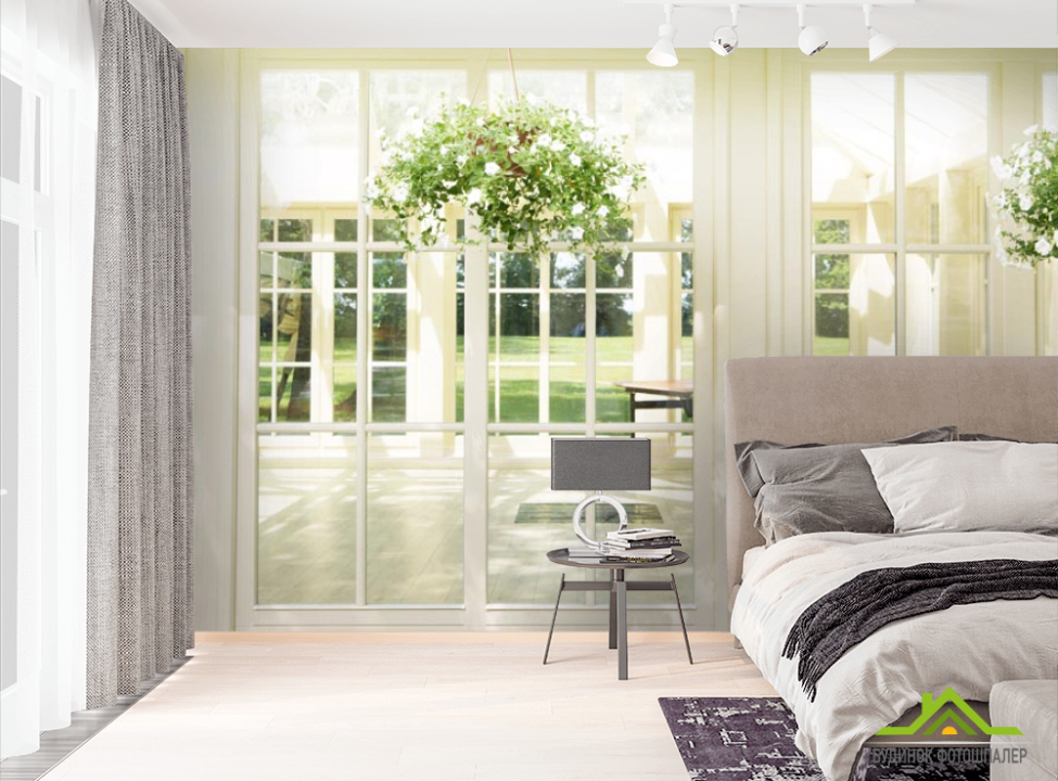 выбрать Фотошпалери біла веранда Фотошпалери Вид з вікна на стіну