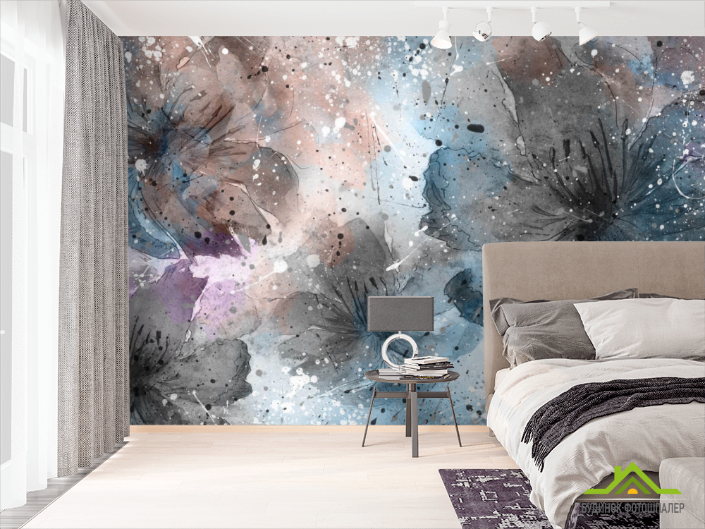 Фотошпалери Абстрактні квіти