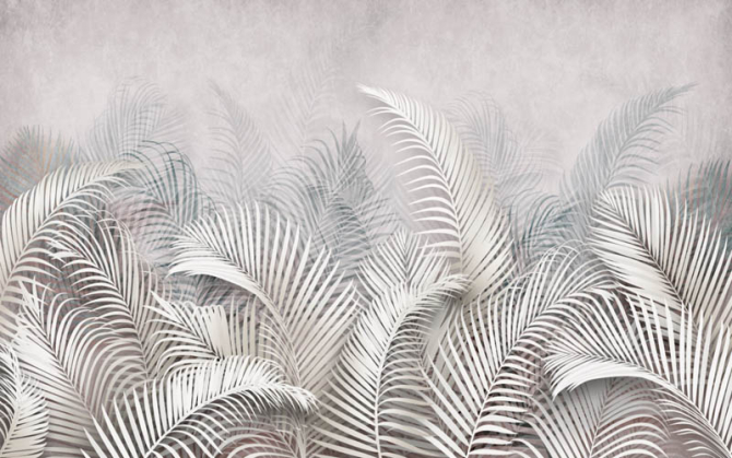 Фотообои Листья перья