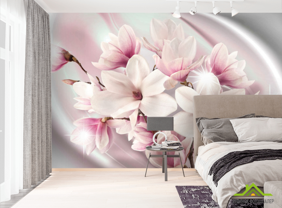 выбрать Фотошпалери Фіолетові магнолії Фотошпалери Квіти на стіну