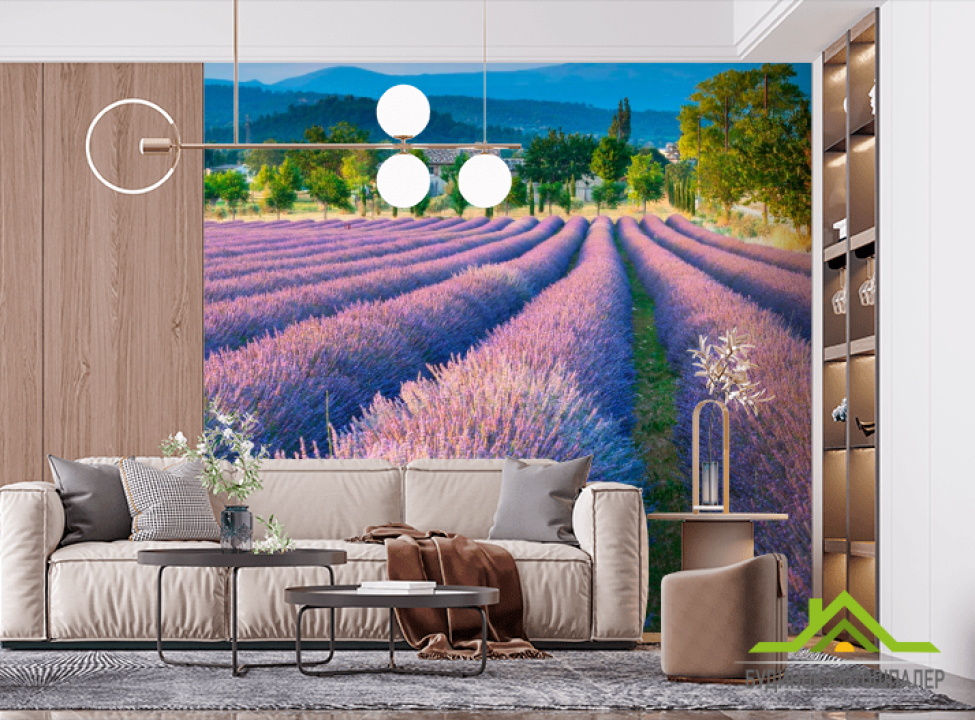 выбрать Фотошпалери Лаванда, поле Фотошпалери Природа на стіну