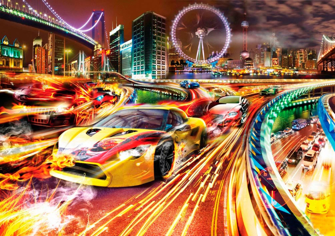 Фотошпалери Фотошпалери Яскраві машини