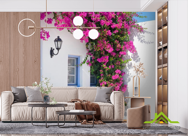 Фотообои Цветочный угол