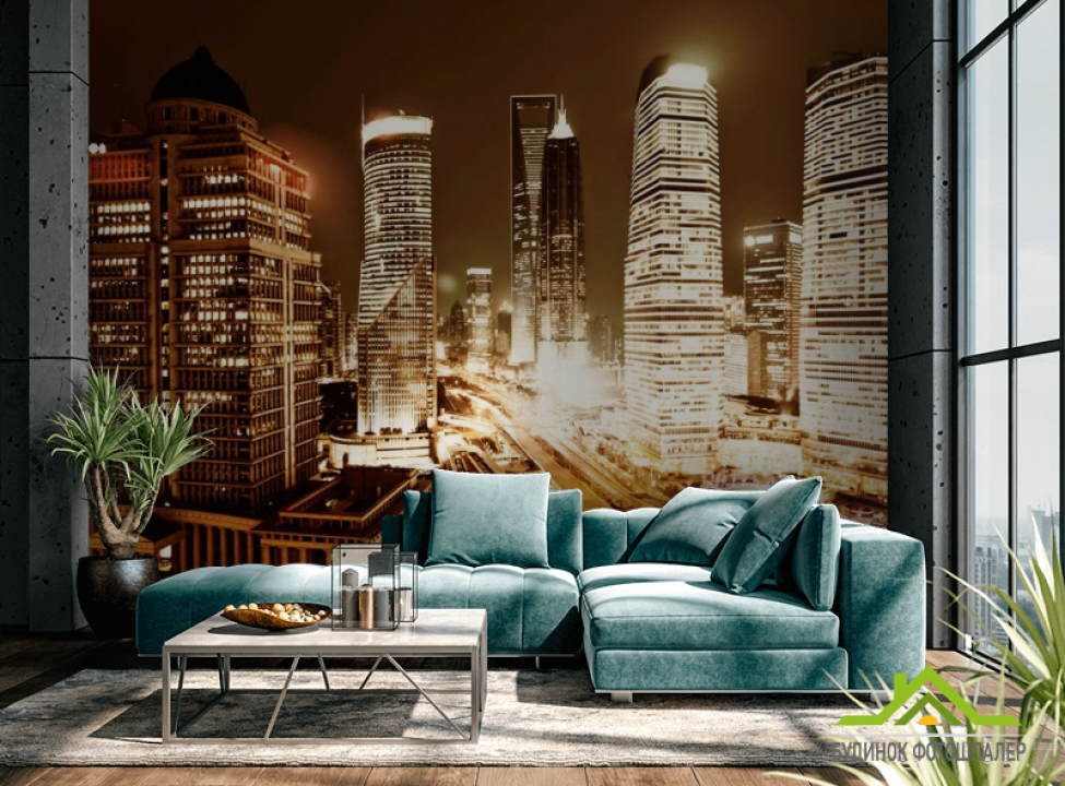 выбрать Фотошпалери Вогненний місто Фотошпалери Мости на стіну