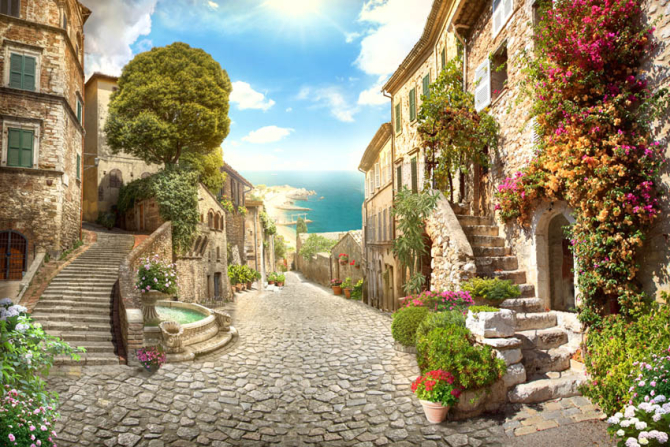 Фотошпалери Фреска вуличка