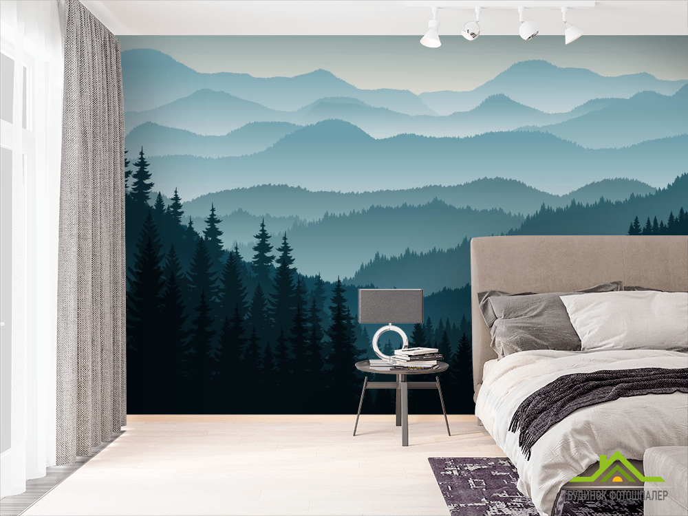 Фотошпалери гори і ліс