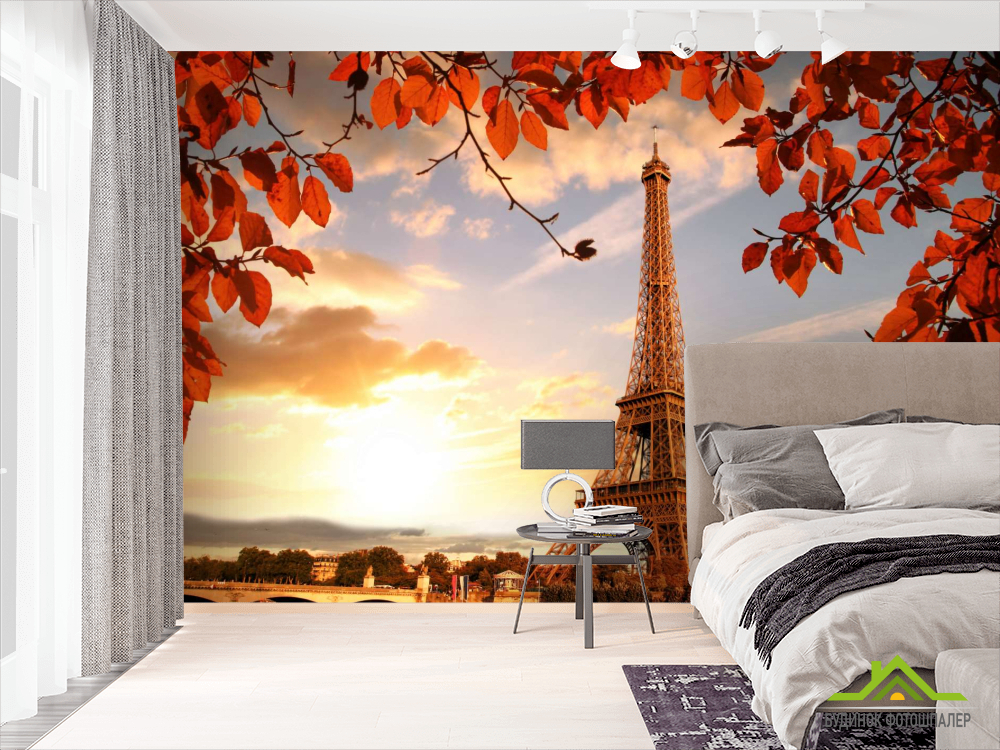 Фотообои Эйфилева башня осенью