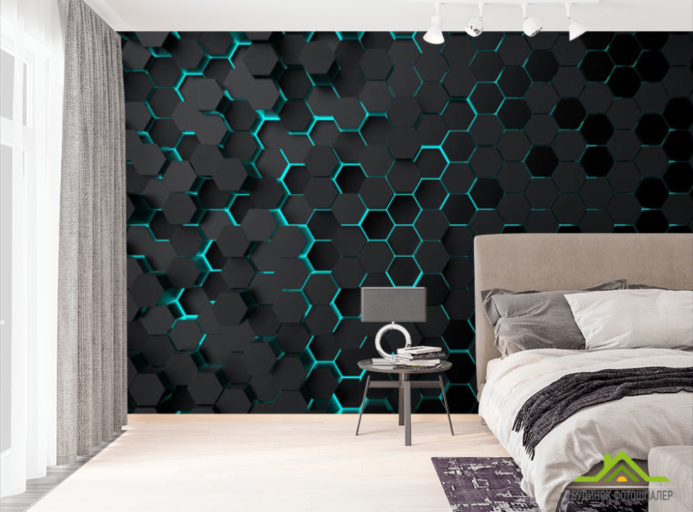 выбрать Фотошпалери шестикутники 3д Фотошпалери 3Д на стіну