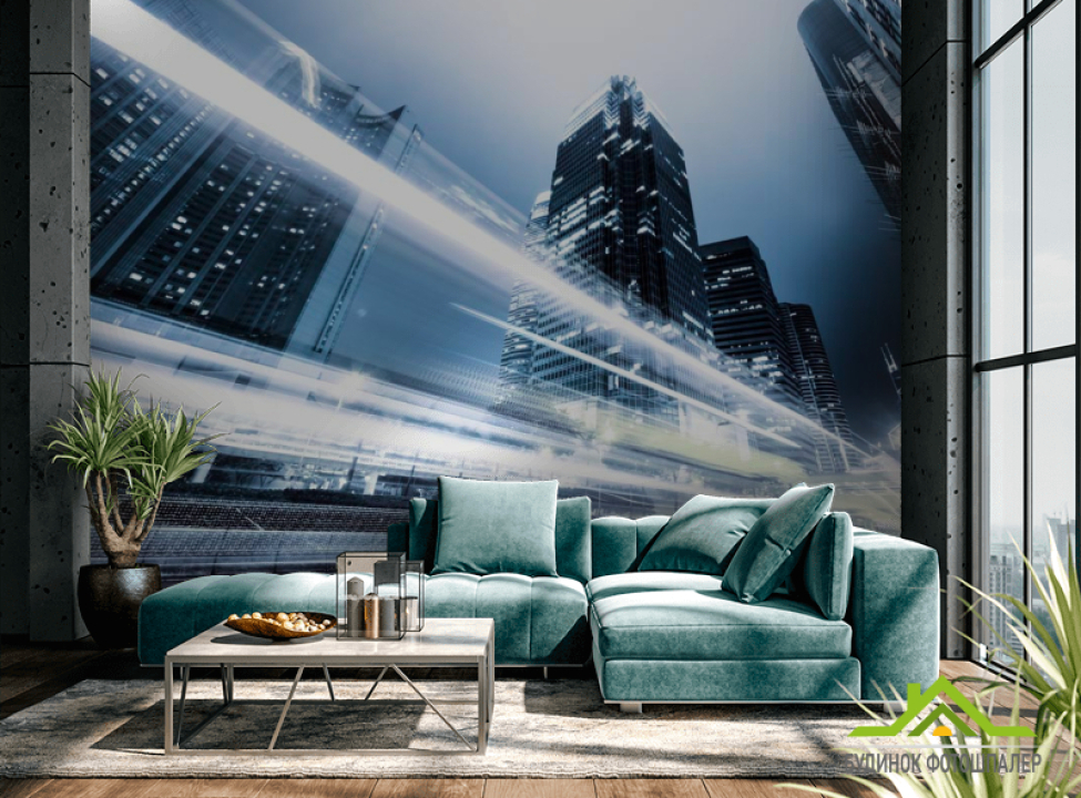 выбрать Фотообои Дорога, свет, Чикаго Фотообои Город на стену