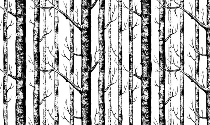 Фотообои Паттерн из деревьев