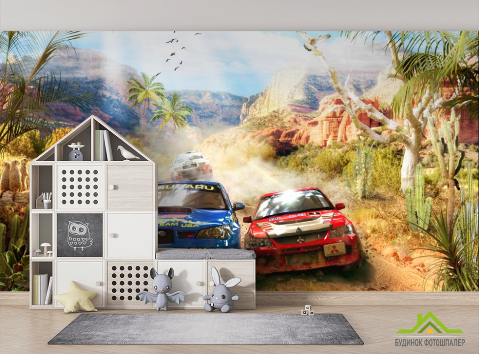 выбрать Фотошпалери Гоночні машини Фотообої для підлітка на стіну