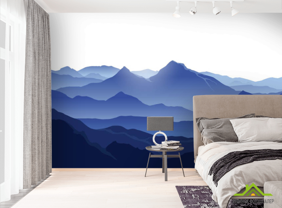 выбрать Фотообои синие горы Фотообои разные на стену