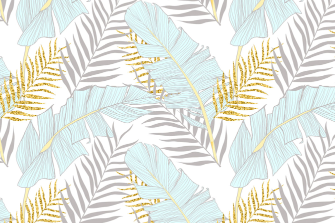 Фотообои перья с золотом