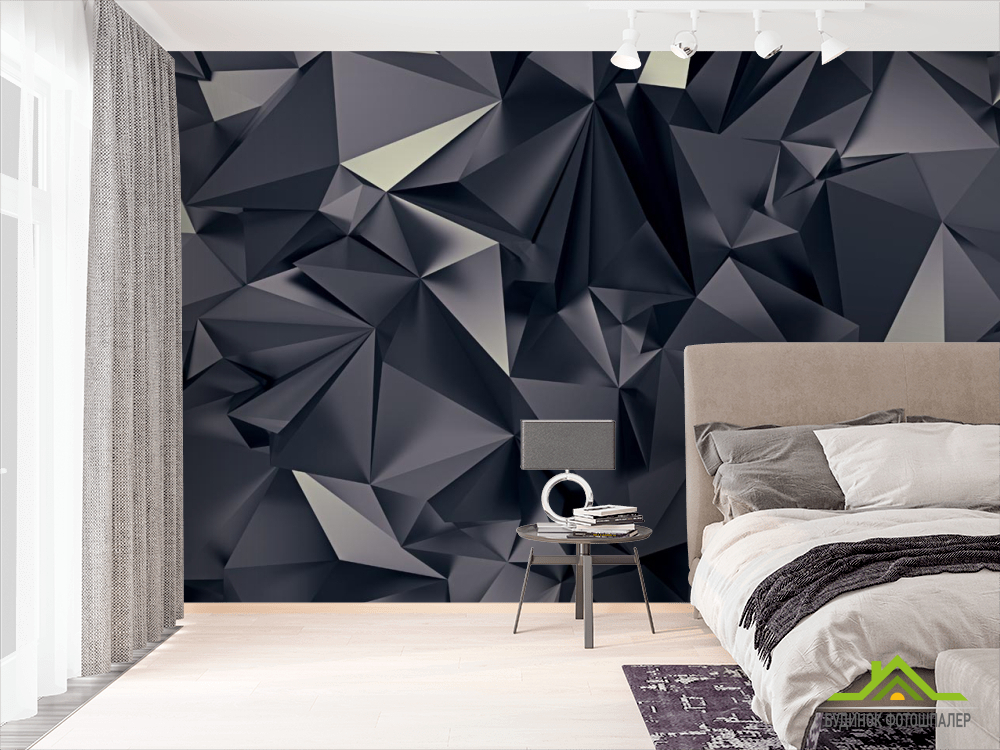 Фотошпалери Трикутники 3Д