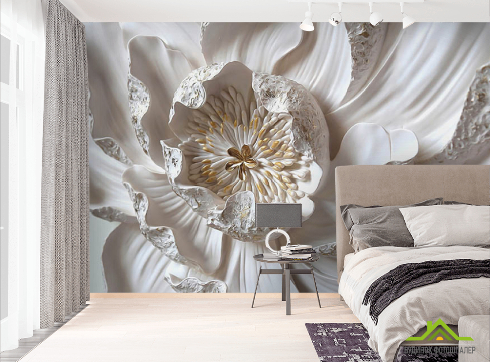 выбрать Фотошпалери Макро керамічний квітка Фотошпалери 3Д барельєф на стіну
