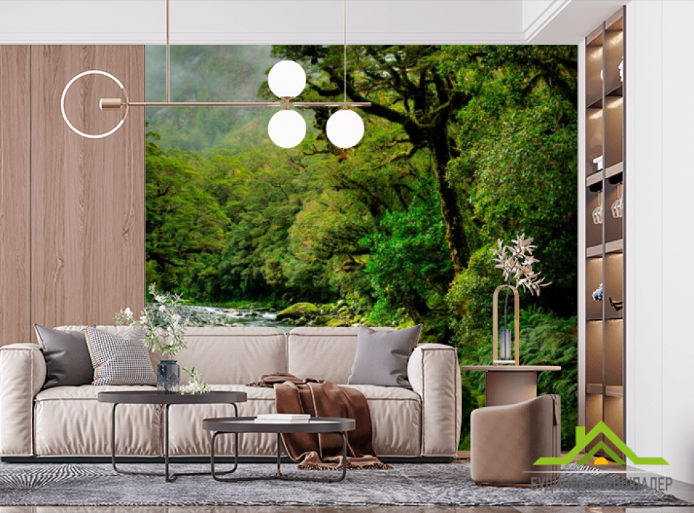 выбрать Фотообои Сильный поток воды Фотообои лес на стену