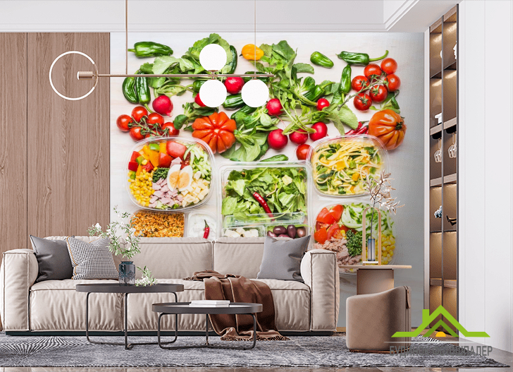 Фотообои еда и салаты