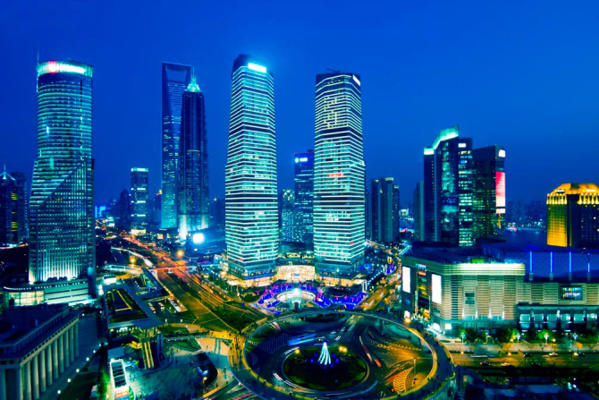 Фотошпалери Перехрестя, висотки