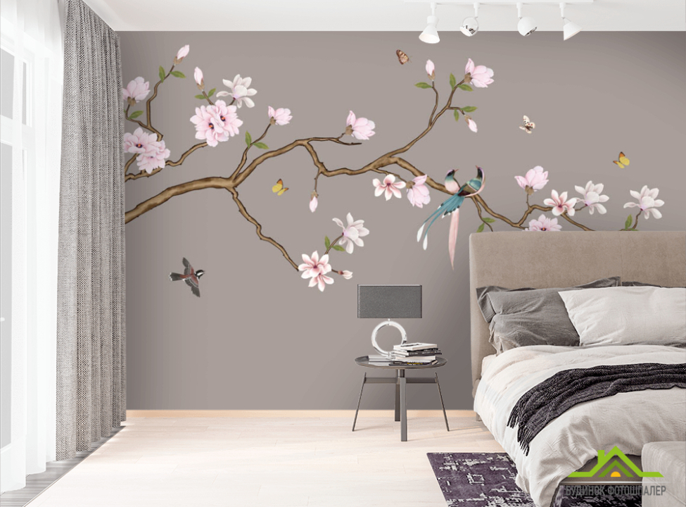 выбрать Фотообои Веткая в японском стиле Фотообои Восточный стиль на стену