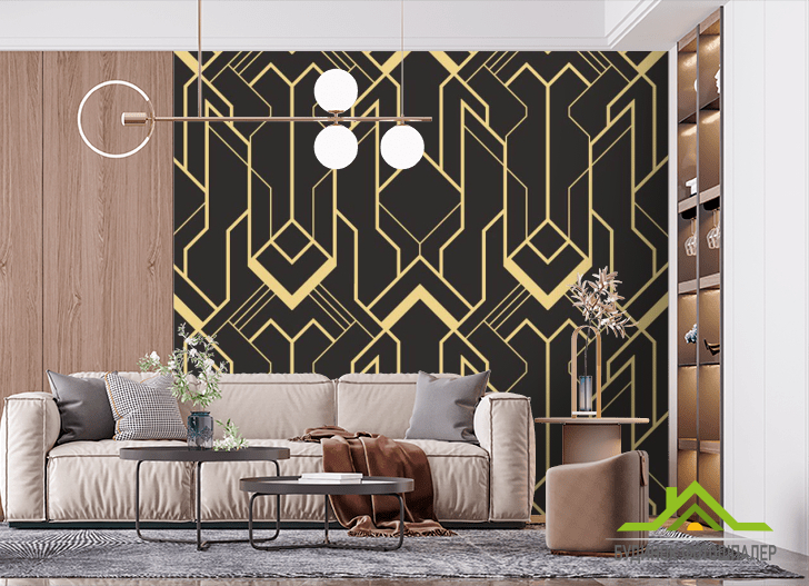 Фотошпалери золоті візерунки