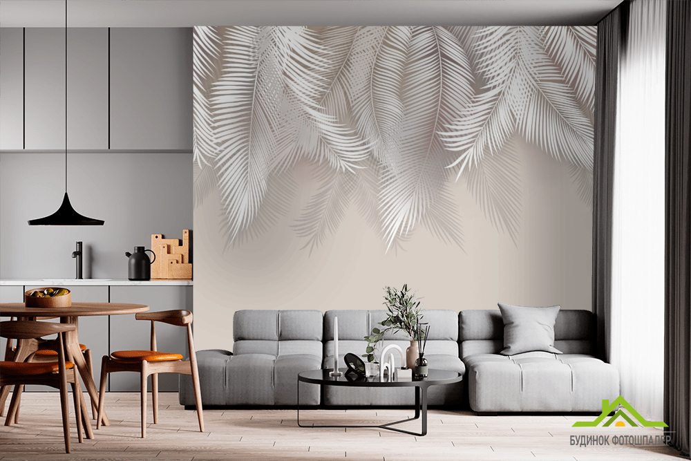 Фотообои Пушистые пальмовые листья на стену