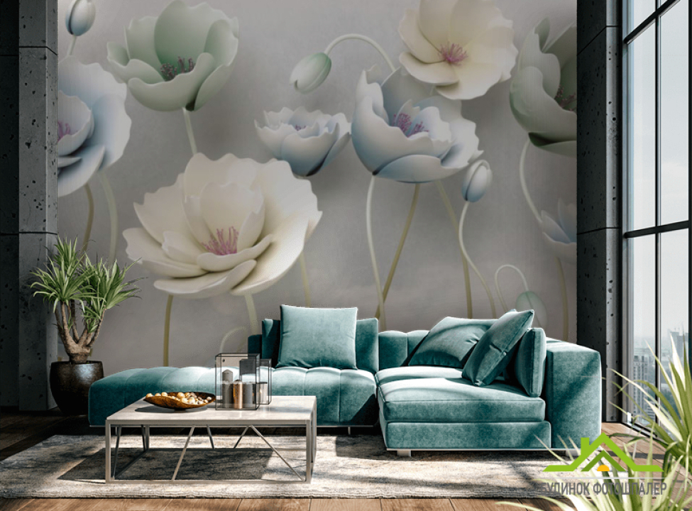 выбрать Фотообои 3d цветы Фотообои Цветы на стену