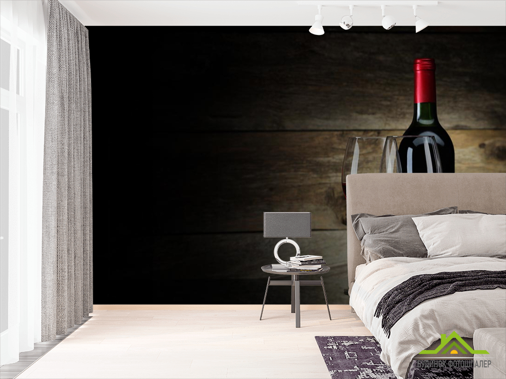 Фотообои красное вино в бокалах