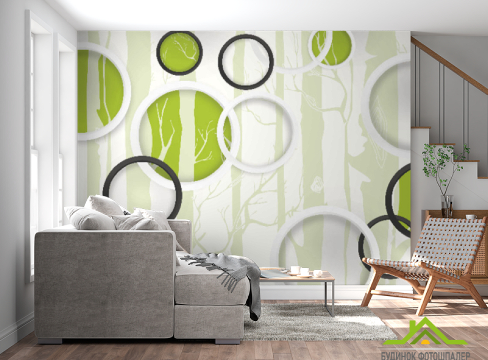 выбрать Фотообои 3 д круги Фотообои цветы 3d на стену