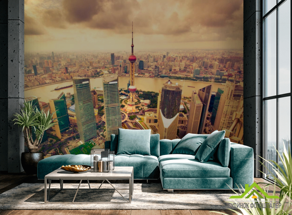 выбрать Фотообои Гонконг с высоты Фотообои Город на стену