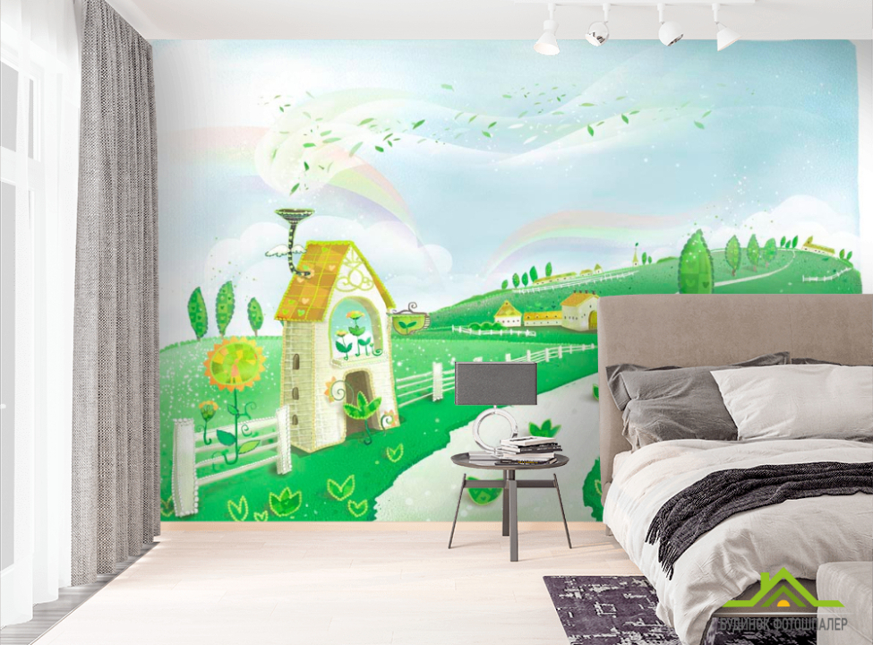 выбрать Фотошпалери Казкова ферма Фотошпалери Ілюстрації на стіну